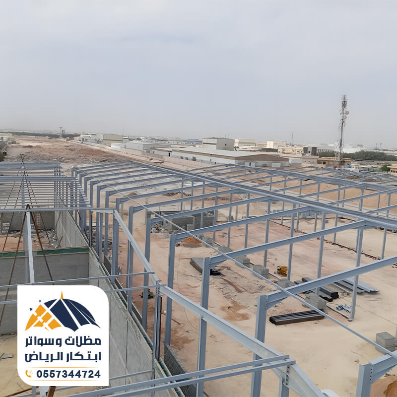 تركيب هنجر حديد احترافي في الرياض مؤسسة ابتكار الرياض