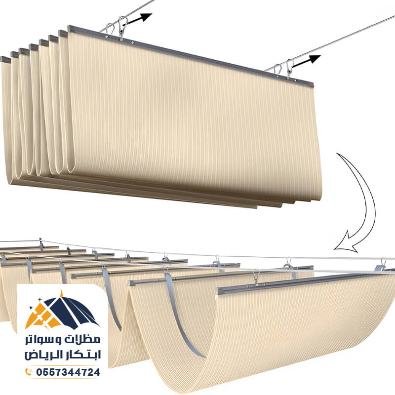 مظلات سحب يدوي بالرياض مؤسسة مظلات وسواتر ابتكار الرياض
