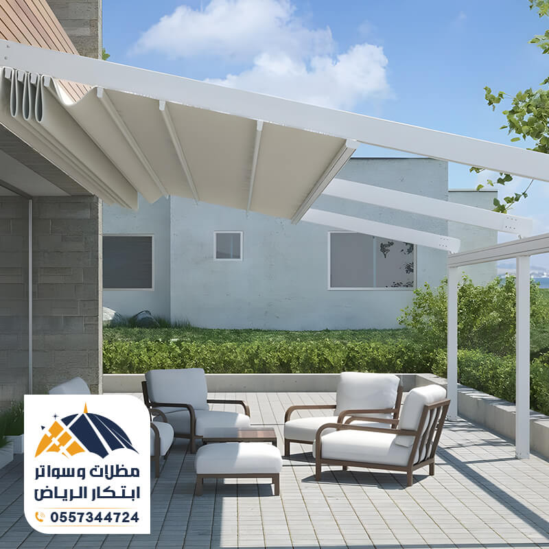 مظلات كهربائية للفلل مؤسسة مظلات وسواتر ابتكار الرياض