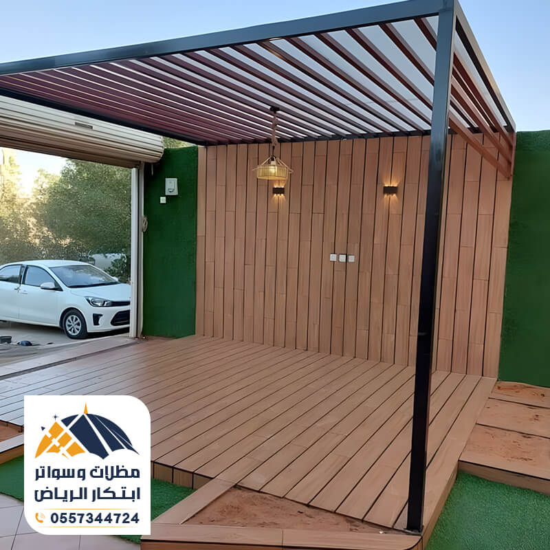 برجولات خشبية مؤسسة ابتكار الرياض