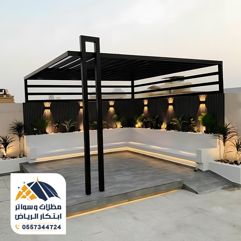 تركيب برجولة باضاءة ليد جميلة