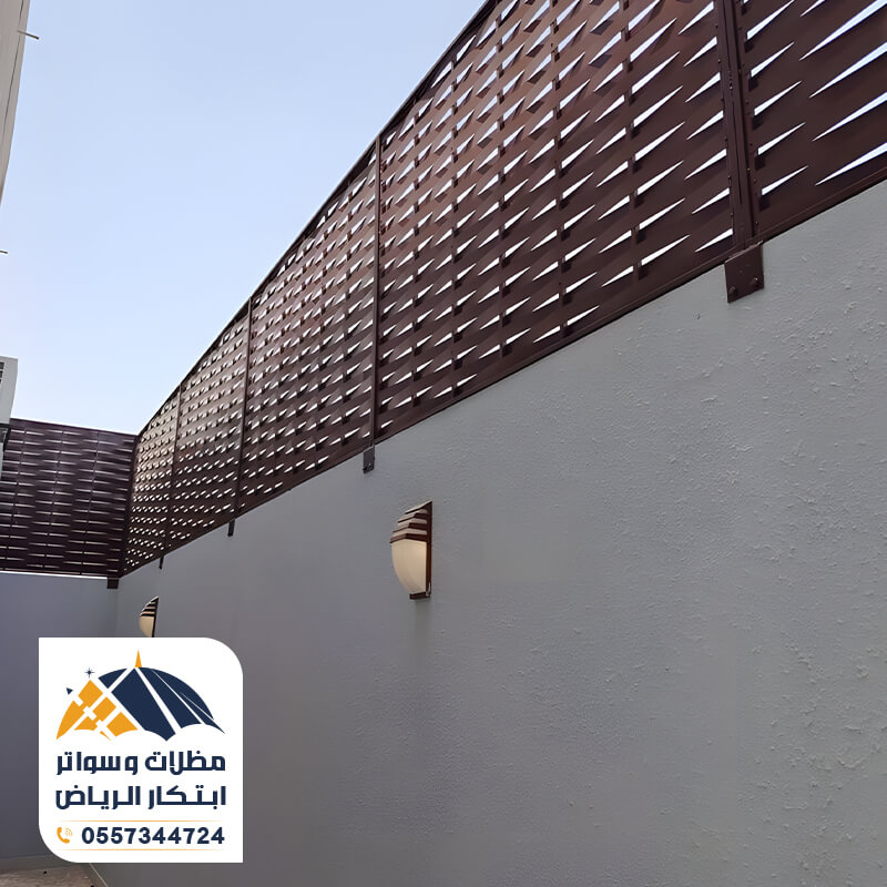 تركيب ساتر مجدول من مؤسسة ابتكار الرياض