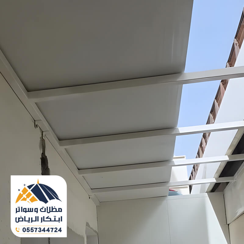 تركيب ملاحق ساندوتش مؤسسة مظلات وسواتر ابتكار الرياض