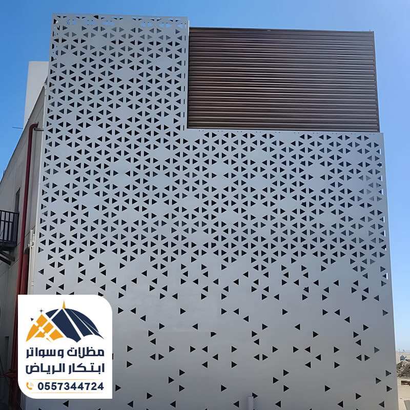 واجهات مباني ليزر منقوش بنقوش هندسية جميلة وفاخرة