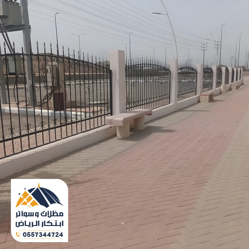 تسوير اراضي بسواتر حديد مؤسسة ابتكار الرياض