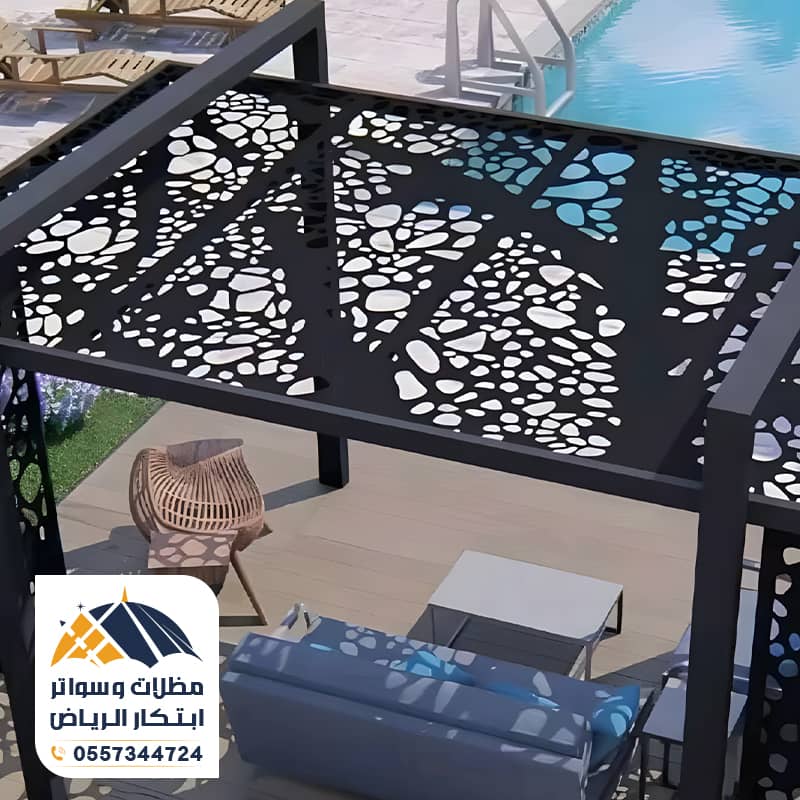 مظلة جلسة قص ليزر تسمح للاضاءة بالدخول