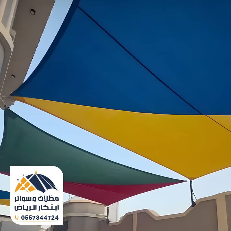 مظلات سيارات قماش بالشد الانشائي